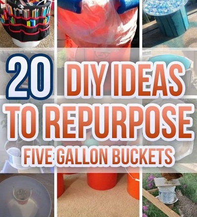 Super Creative Diy Ideas To Repurpose Five Gallon Buckets Diy Garden Crafts And More