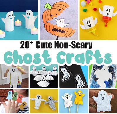 20+ Non Scary Ghost Crafts For Kids – DIY Garden, Crafts and More